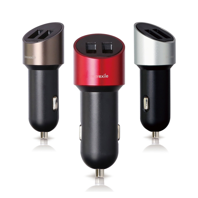Capsule Dual Port Car Charger 4.2A (Silver)サブ画像