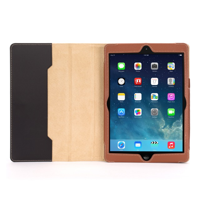 【iPad Air(第1世代) ケース】Back Bay Folio Case Black/Brownサブ画像