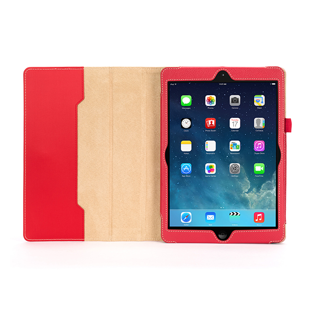 【iPad Air(第1世代) ケース】Back Bay Folio Case Red/Brownサブ画像