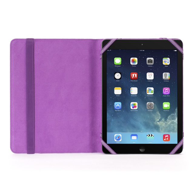 【iPad Air(第1世代) ケース】Passport-style Polka Folio Case Purpleサブ画像