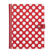 【iPad mini3/2/1 ケース】Back Bay Polka Folio Case Red/White/Pink