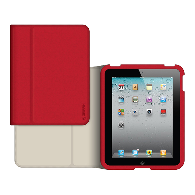 【iPad mini3/2/1 ケース】Slim Folio Case Red/Grayサブ画像