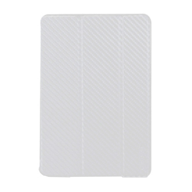 【iPad mini2/1 ケース】CarbonLook SHELL with Front cover for iPad mini カーボンホワイト