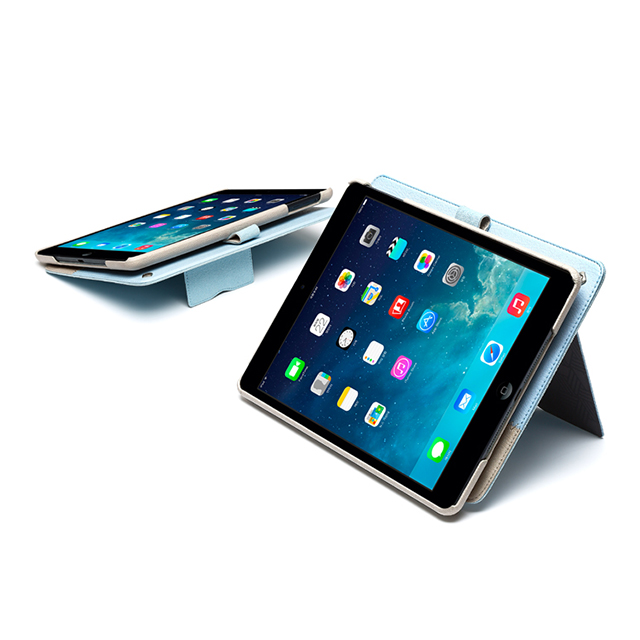 【iPad(9.7inch)(第5世代/第6世代)/iPad Air(第1世代) ケース】Masstige E-Note Diary (ブルー)サブ画像