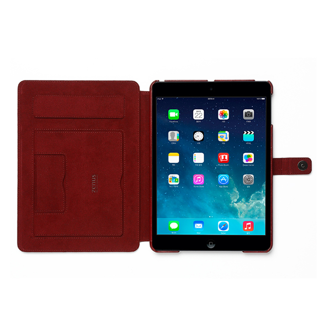 【iPad(9.7inch)(第5世代/第6世代)/iPad Air(第1世代) ケース】Masstige Neo Classic Diary (ワインレッド)サブ画像