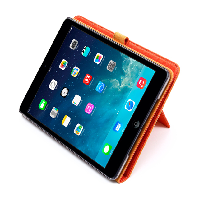【iPad(9.7inch)(第5世代/第6世代)/iPad Air(第1世代) ケース】Cambridge Diary (オレンジ)サブ画像