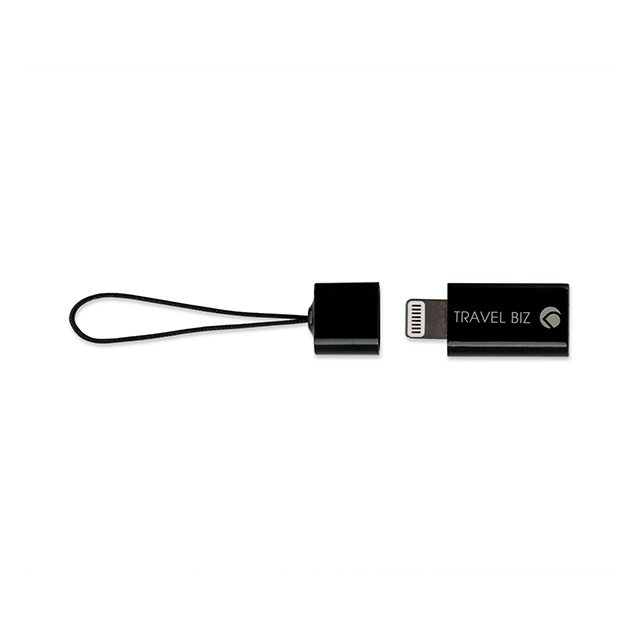 【Lightning変換アダプター】TRAVEL BIZ Lightning - Micro USB Adapter iPod/iPhone/iPad専用 Black【MFi取得】