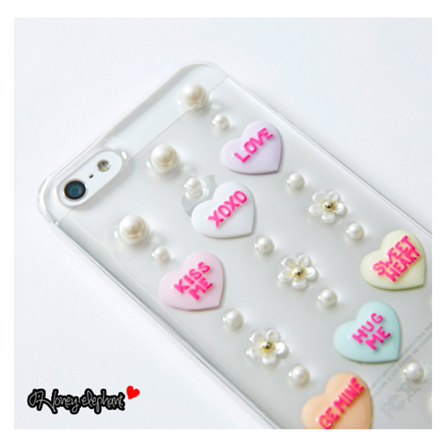 【iPhone5s/5 ケース】candy heart デイジークリアgoods_nameサブ画像