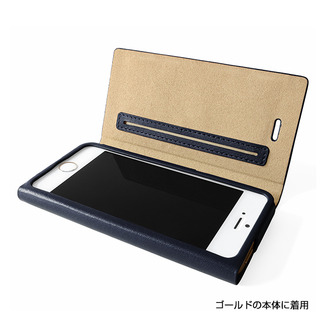 【iPhone5s/5 ケース】One-Sheet Leather Case ネイビーブルーサブ画像