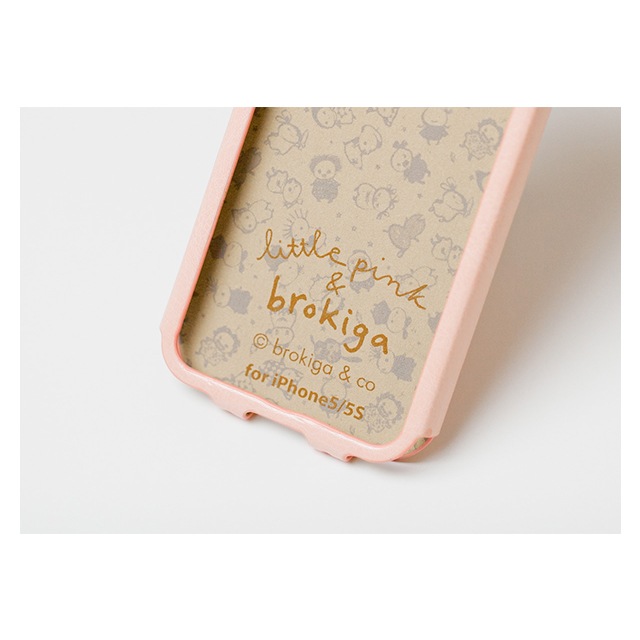 【iPhoneSE(第1世代)/5s/5 ケース】Little Pink ＆ Brokiga Case シングルタイプ (ブラウン)サブ画像