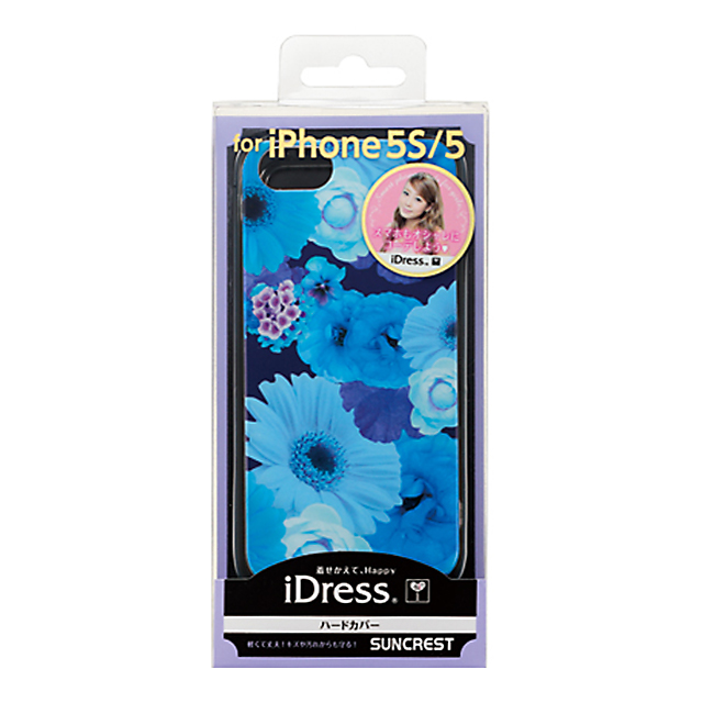 【iPhone5s/5 ケース】Girls i バックカバー ブルーフラワーgoods_nameサブ画像