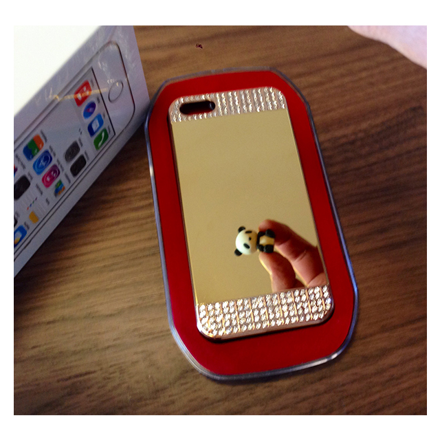 【iPhoneSE(第1世代)/5s/5 ケース】Luxury Bling Mirror Case (Gold)サブ画像