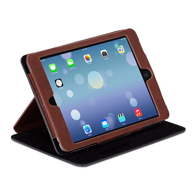 【iPad mini3/2/1 ケース】スリムタイプ スタンド機能付きケース「Slim」 テクスチャード ブラウンサブ画像
