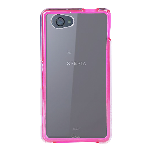 【XPERIA Z1 f ケース】Hybrid Tough Naked Case, Clear/Clear Pinkサブ画像