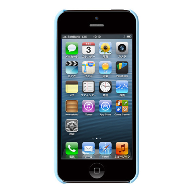 【iPhone5s/5 ケース】Bluevision OsaifuSlim for iPhone 5s/5 Light Blueサブ画像