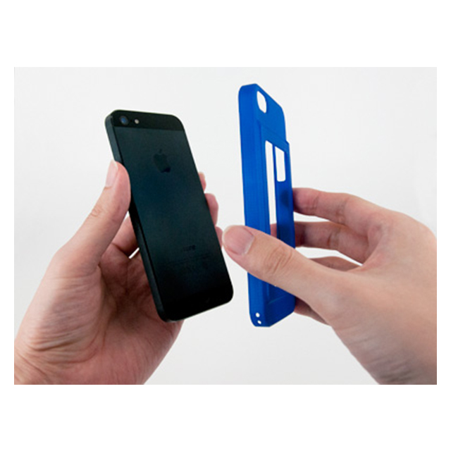 【iPhone5s/5 ケース】Bluevision OsaifuSlim for iPhone 5s/5 Light Bluegoods_nameサブ画像