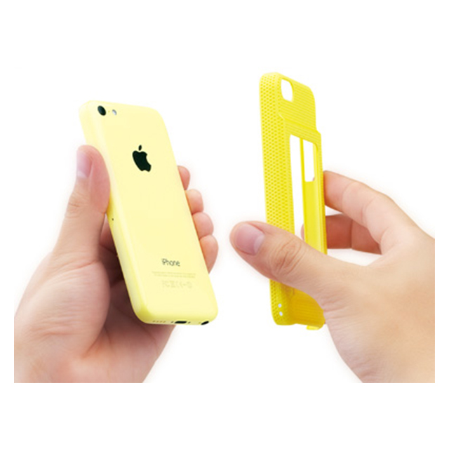 【iPhone5c ケース】Bluevision OsaifuSlim for iPhone 5c Yellowサブ画像