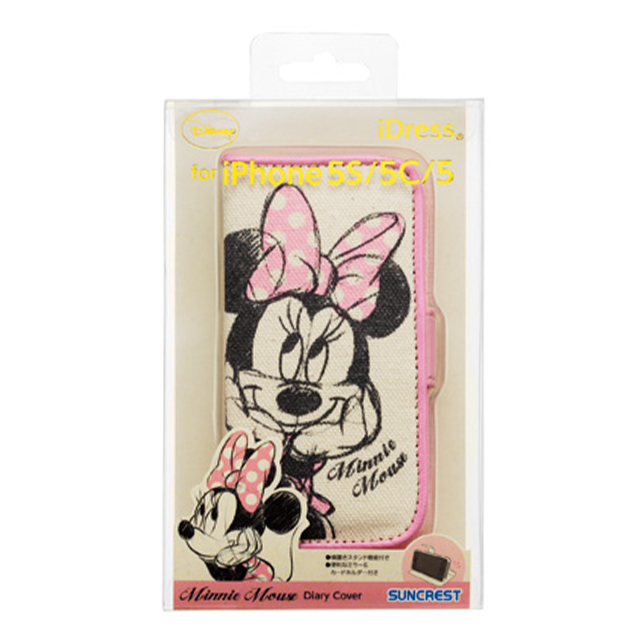 【iPhone5s/5c/5 ケース】ディズニーダイアリーカバー (ミニーマウス)goods_nameサブ画像