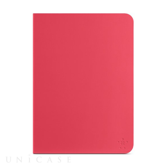 【iPad Air(第1世代) ケース】キーボードフォリオ　(ホワイト・ピンク)