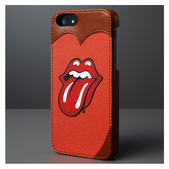 【iPhoneSE(第1世代)/5s/5 ケース】Rolling Stones Classic Tongue Cambridge Bar (オレンジ)サブ画像