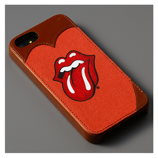 【iPhoneSE(第1世代)/5s/5 ケース】Rolling Stones Classic Tongue Cambridge Bar (オレンジ)サブ画像