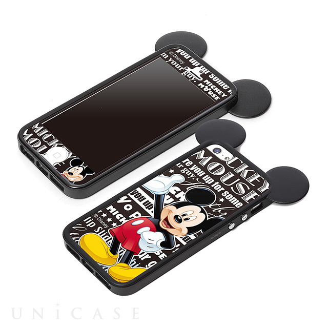 【iPhoneSE(第1世代)/5s/5 ケース】ディズニー TPUバンパーセット (ミッキーマウス)