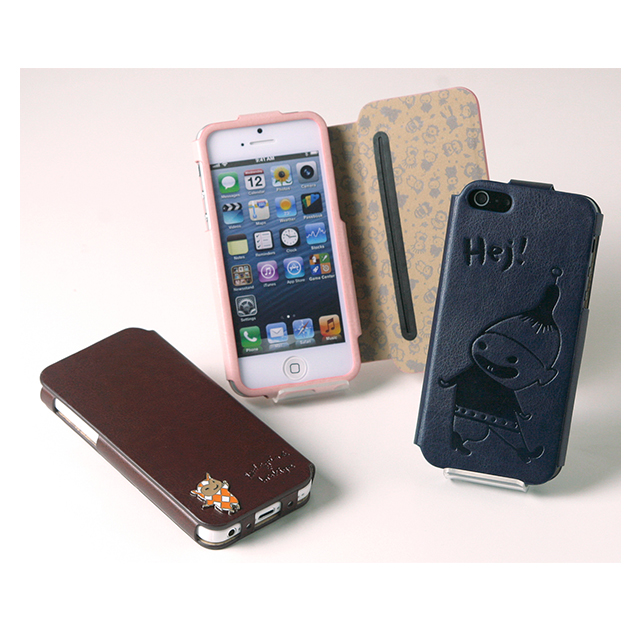【iPhoneSE(第1世代)/5s/5c/5 ケース】Little Pink ＆ Brokiga Case (ブラウン)goods_nameサブ画像