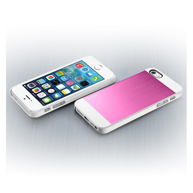【iPhoneSE(第1世代)/5s/5 ケース】SPIGEN SGP Case Saturn series Metal Pinkサブ画像