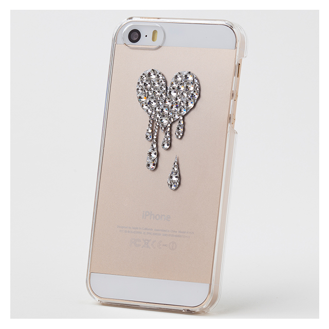 【iPhoneSE(第1世代)/5s/5 ケース】Bijou Melt Heart ～Point～ Crystalサブ画像