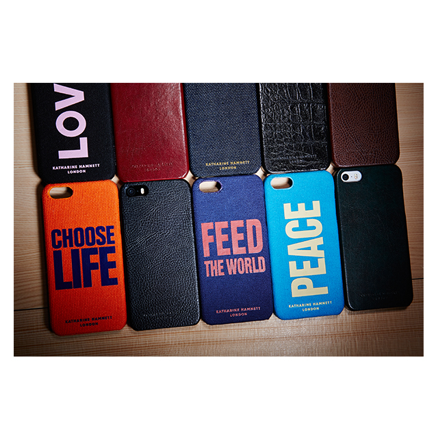 【iPhone5s/5 ケース】KATHARINE HAMNETT LONDON Leather Cover Set (Black)goods_nameサブ画像