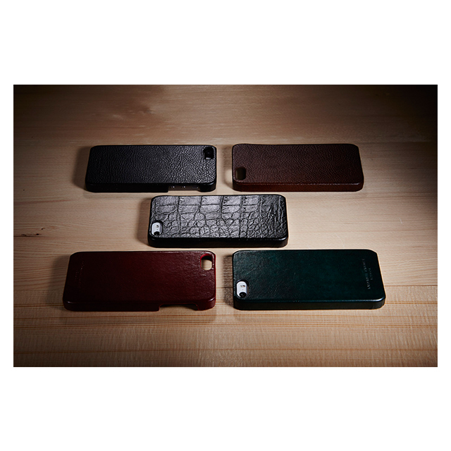 【iPhone5s/5 ケース】KATHARINE HAMNETT LONDON Leather Cover Set (Crocodile Black)サブ画像