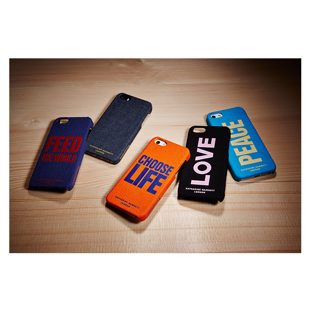 【iPhone5s/5 ケース】KATHARINE HAMNETT LONDON Fabric Cover Set (Orange)サブ画像