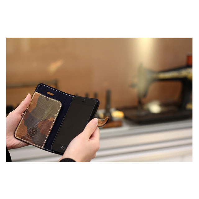 【iPhone5s/5 ケース】カモフラージュレザーサブ画像