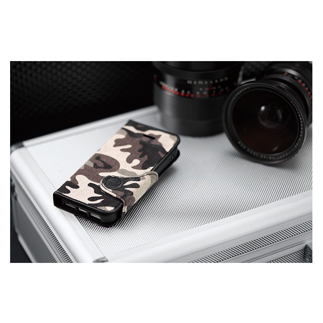 【iPhone5s/5c/5 ケース】カモフラージュ柄カバー ブラックサブ画像