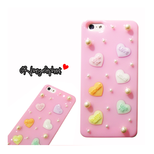 【iPhone5s/5 ケース】candy heart アイスピンクサブ画像
