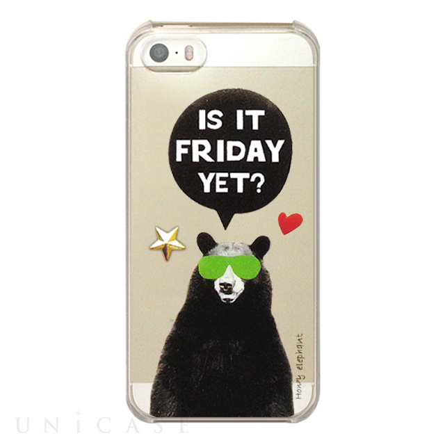 【限定】【iPhone5s/5 ケース】Animal pop case BEAR スタッズ