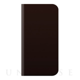 【iPhoneSE(第1世代)/5s/5 ケース】D5 Calf Skin Leather Diary (ダークブラウン)