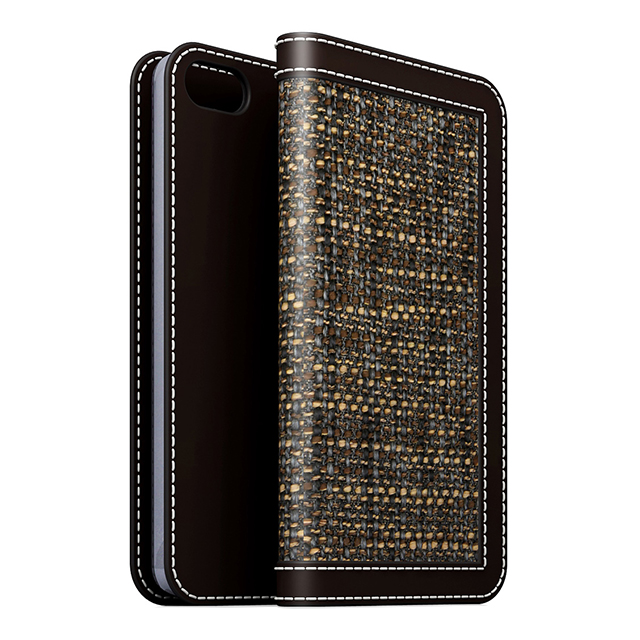 【iPhoneSE(第1世代)/5s/5 ケース】D5 Edition Calf Skin Leather Diary (ブラウン)goods_nameサブ画像