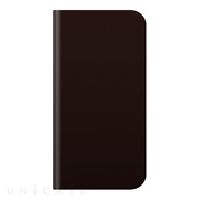 【iPhone5c ケース】D5 Calf Skin Leather Diary (ダークブラウン)