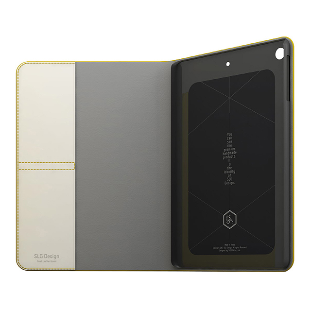 【iPad mini3/2/1 ケース】D5 Calf Skin Leather Diary (イエロー)サブ画像