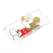 【iPhone5c ケース】ディズニー PCケース クリア金箔押し ミッキーマウス