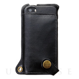 【iPhone5s/5 ケース】BZGLAM Wearable Leather Cover ブラック