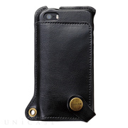 【iPhone5s/5 ケース】BZGLAM Wearable Leather Cover ブラック