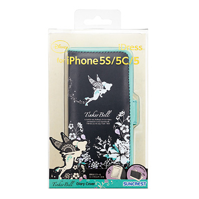 【iPhone5s/5c/5 ケース】ディズニー手帳カバー ティンカーベルサブ画像