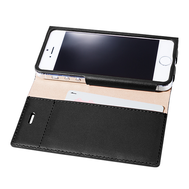 【iPhone5s/5 ケース】One Sheet Leather Case (ブラック)サブ画像