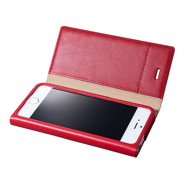 【iPhone5s/5 ケース】One Sheet Leather Case (レッド)サブ画像