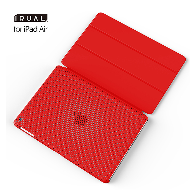 【iPad Air(第1世代) ケース】MESH SHELL CASE MAT REDサブ画像