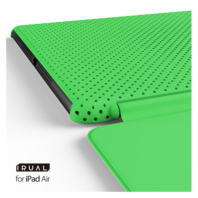 【iPad Air(第1世代) ケース】MESH SHELL CASE MAT GREENサブ画像