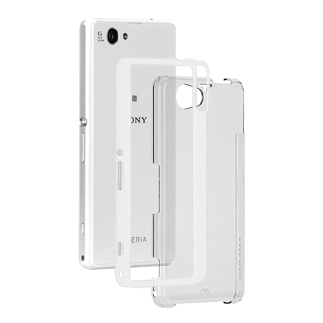 【XPERIA A2/Z1 f ケース】Hybrid Tough Naked Case Clear/Clearサブ画像