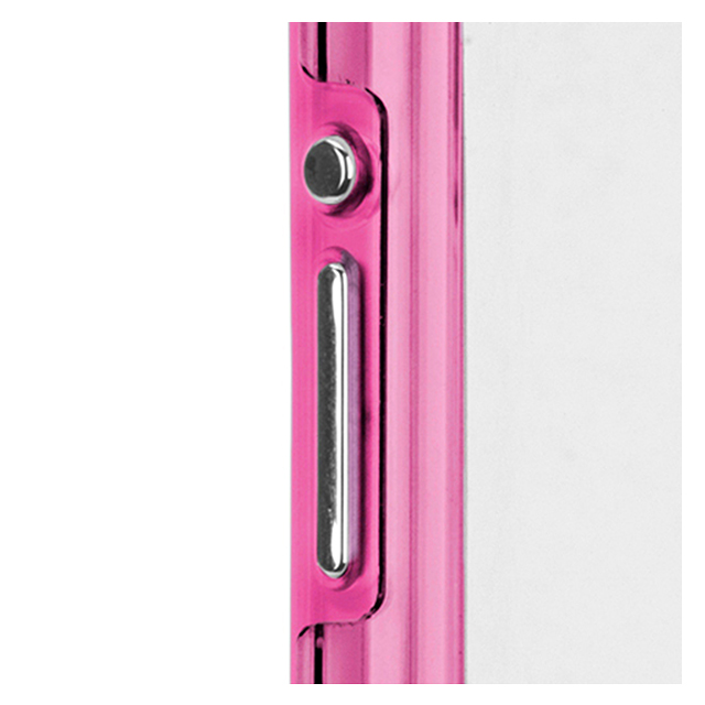 【XPERIA A2/Z1 f ケース】Hybrid Tough Naked Case Clear/Pinkサブ画像